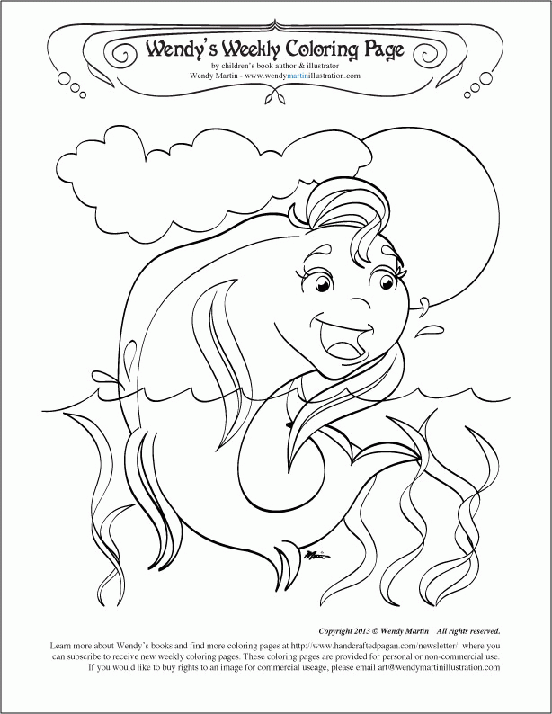 Full Fish Moon coloring page -