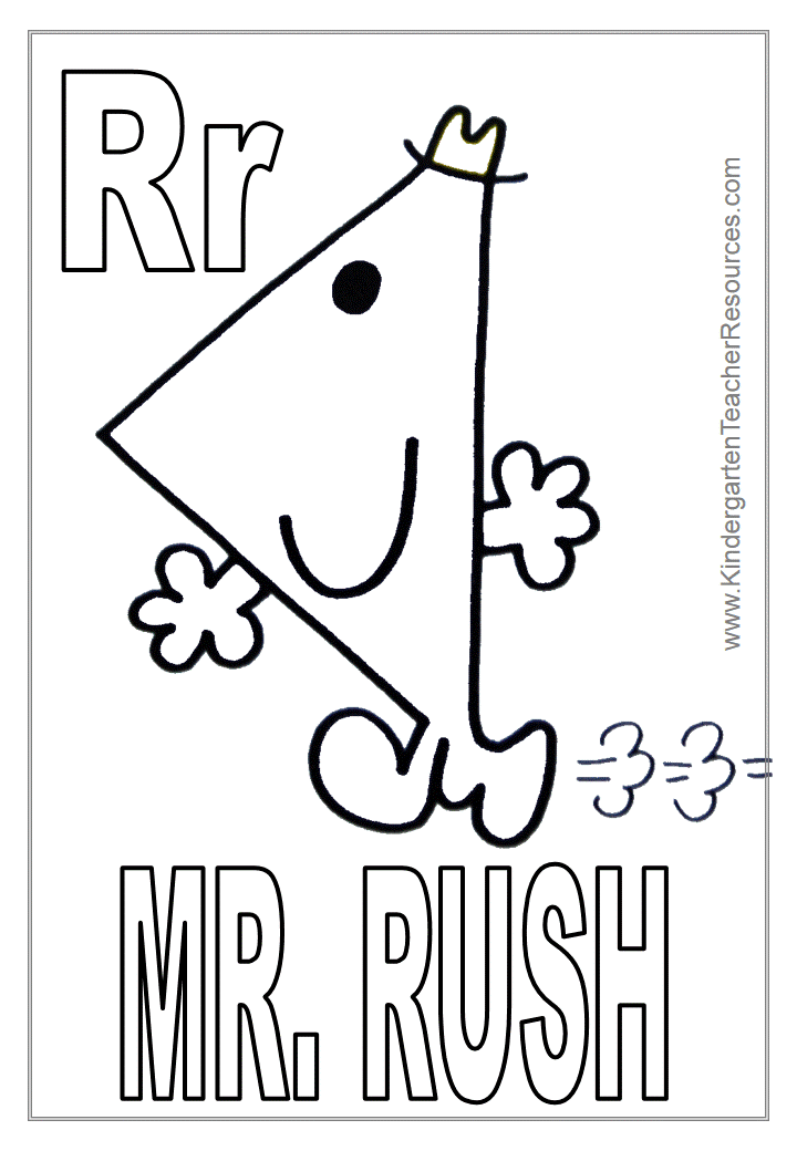 Mr Men Coloring Pages - Coloring Home