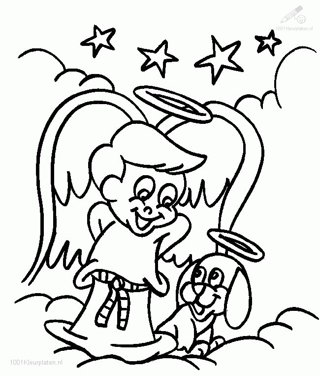 Coloring Picture Of Angel Gabriel And Mary