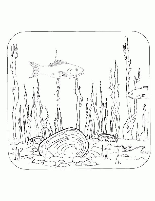 Ocean Scene Coloring Pages - Coloring Home