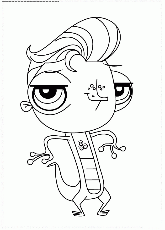 Littlest Pet Shop Coloring Pages for Kids- Printable Coloring Book 