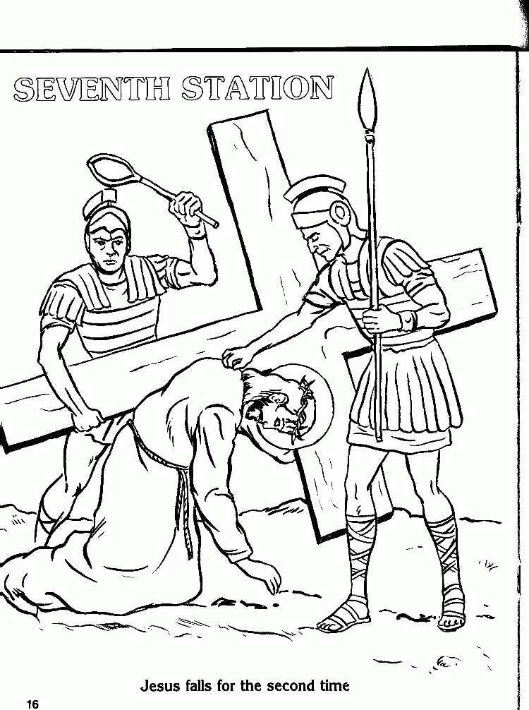 Catholic Coloring Pages Stations Of The Cross 254 | Free Printable 