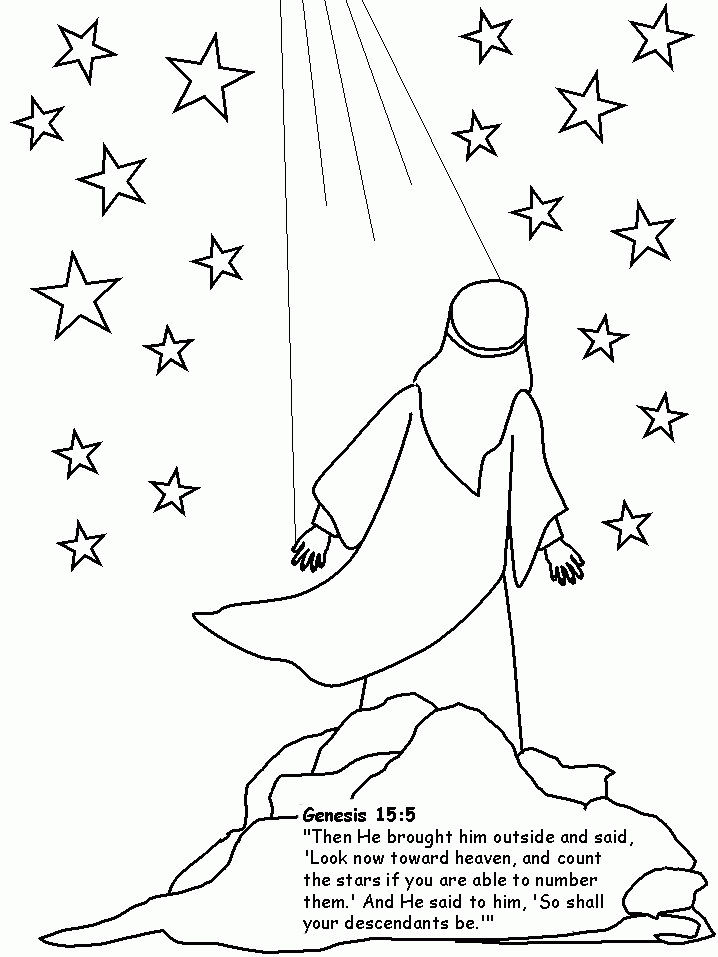 abraham bible Colouring Pages