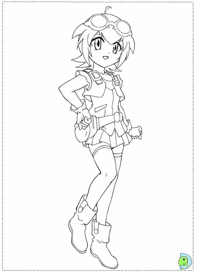mariah beyblade Colouring Pages