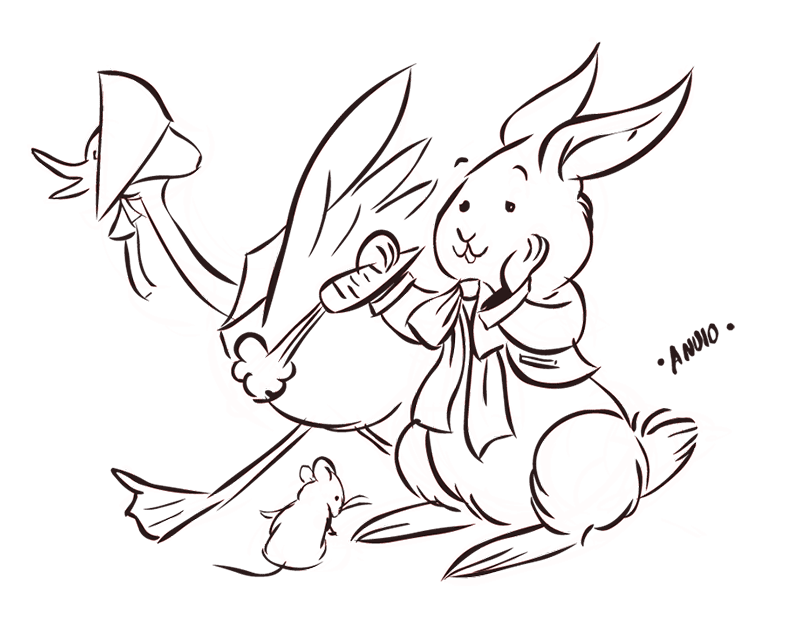 doodle-limbo: Peter Rabbit and friends
