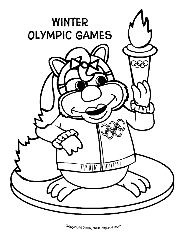 Winter Olympic Games - Free Coloring Pages for Kids - Printable 