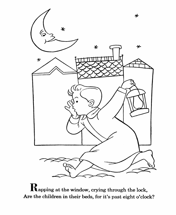Nursery Rhymes Coloring Pages - Coloring Home