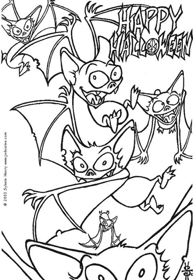 Halloween Bat Coloring Pages - Coloring Home