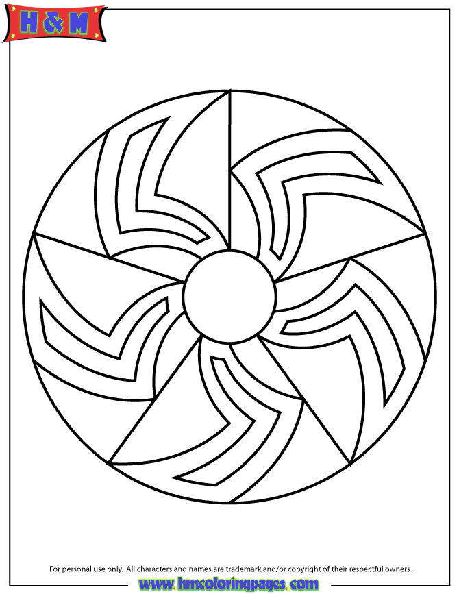 Simple Mandala Printout Coloring Page | Free Printable Coloring Pages