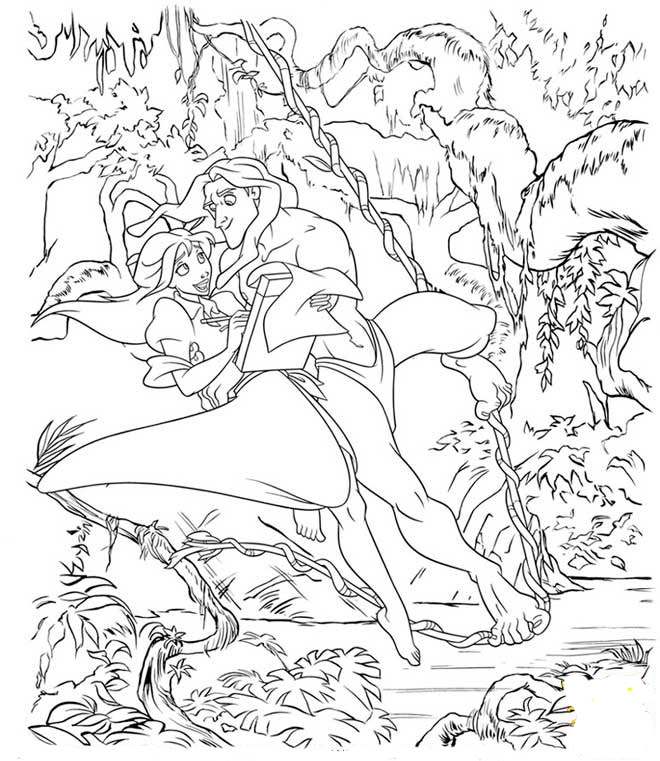 Disney Tarzan coloring pages. List
