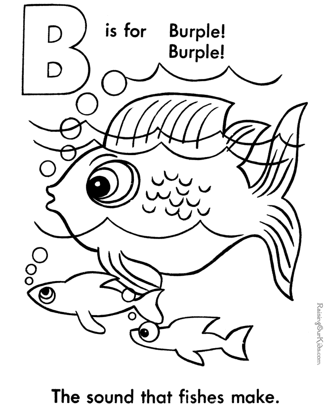 Free printable pictures - Fish 017