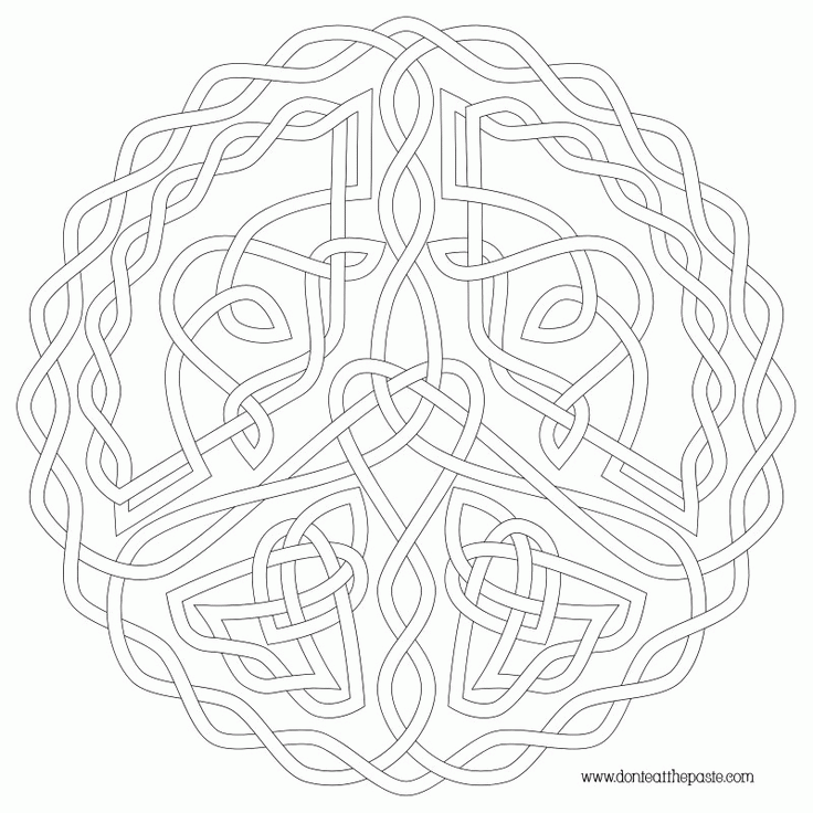 Celtic Mandala Coloring Page Fk Coloring Page - Coloring Home