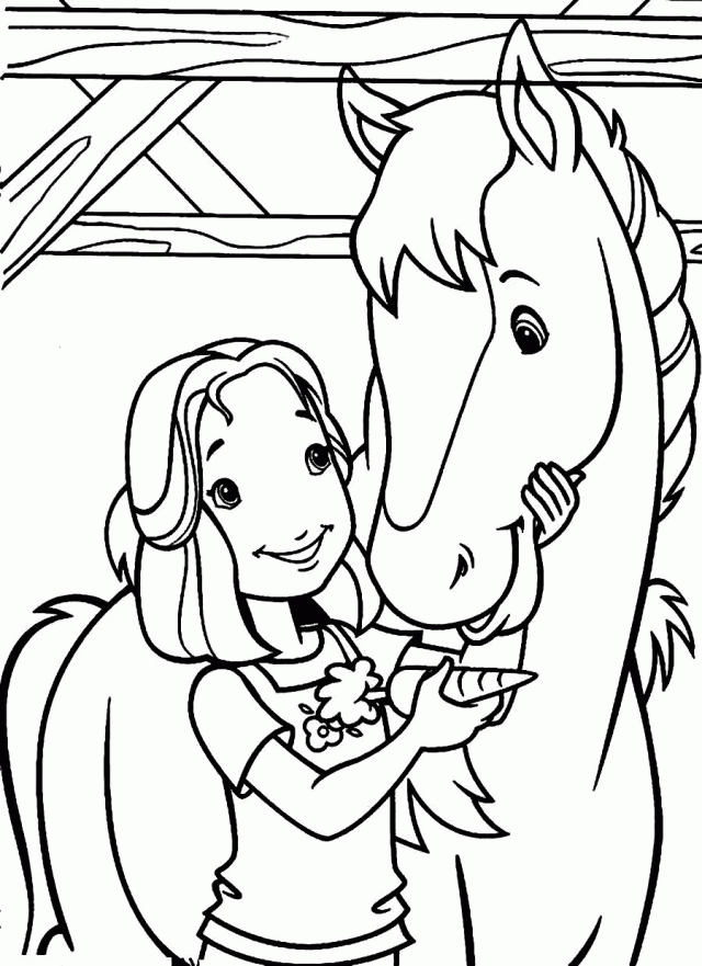 Download Amy And Her Favorite Horse Holly Hobbie Coloring Pages Or 