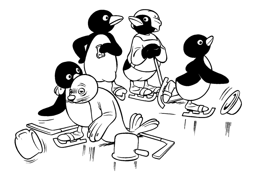 Pingu Coloring Pages - Coloringpages1001.
