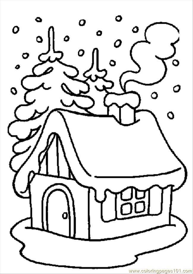 Coloring Pages Winter Coloring 01 (Sports > Winter sports) - free 