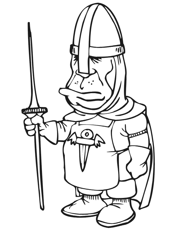 Knight Coloring Pages For Kids - Coloring Home