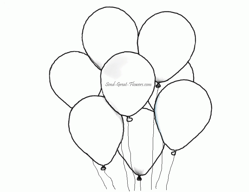 Balloon Colouring Pages (page 3)