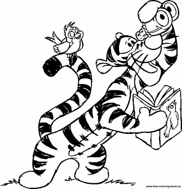 Tiger Winnie Pooh Coloring Pages Car Pictures