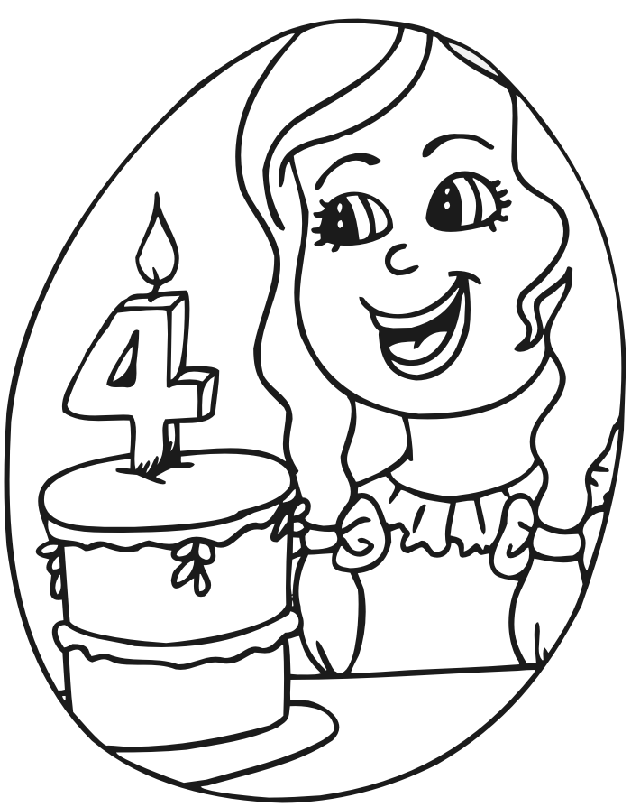 Birthday Girl Coloring Pages 97 | Free Printable Coloring Pages