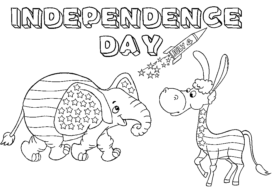 July 4th Coloring Pages for Kids - Printable and Online