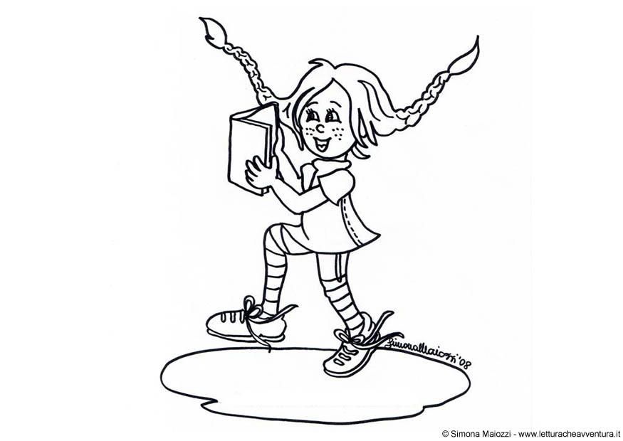 Pippi Longstocking Coloring Pages - Coloring Home