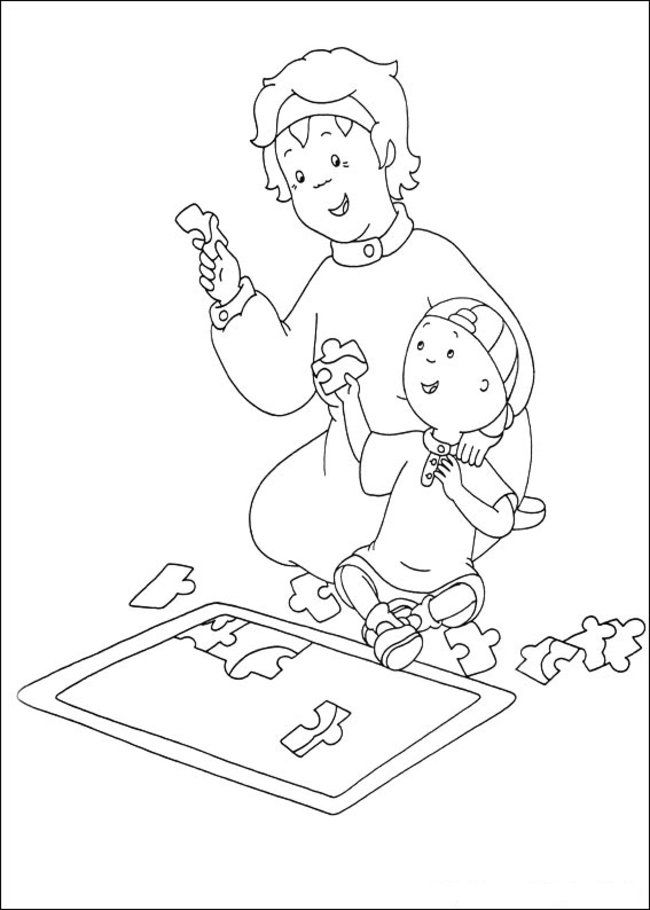 Caillou Coloring Pages Online - Picture 10 – Free Printable 