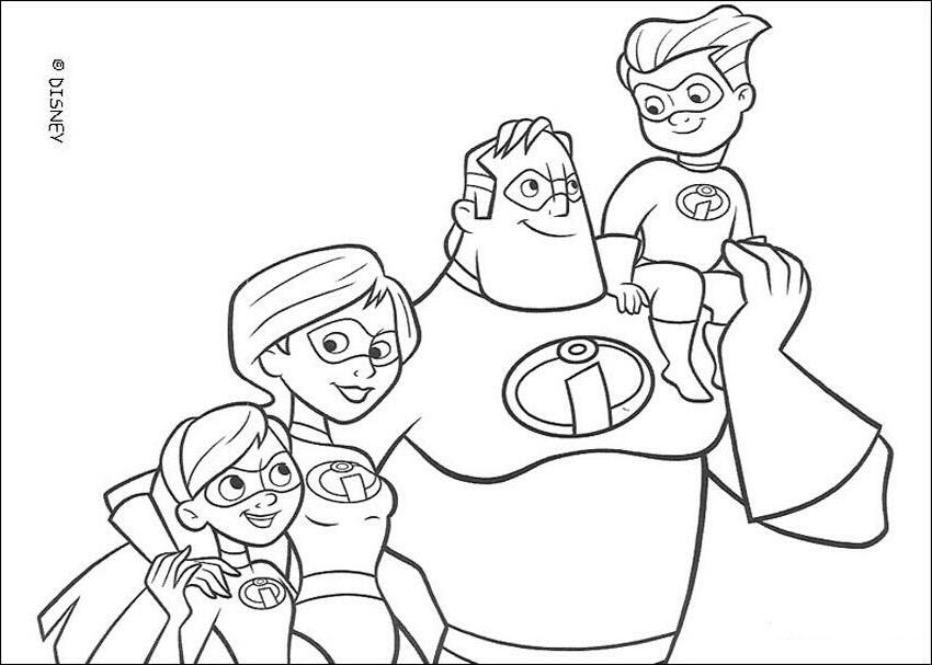 The Incredibles coloring book pages - The Incredibles 9
