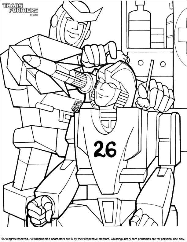 Disclaimer Earnings Transformers Coloring Pages 567 X 625 28 Kb 