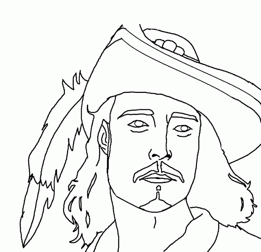 Jack The Monkey Pirates Of The Caribbean Coloring Page For Kids 