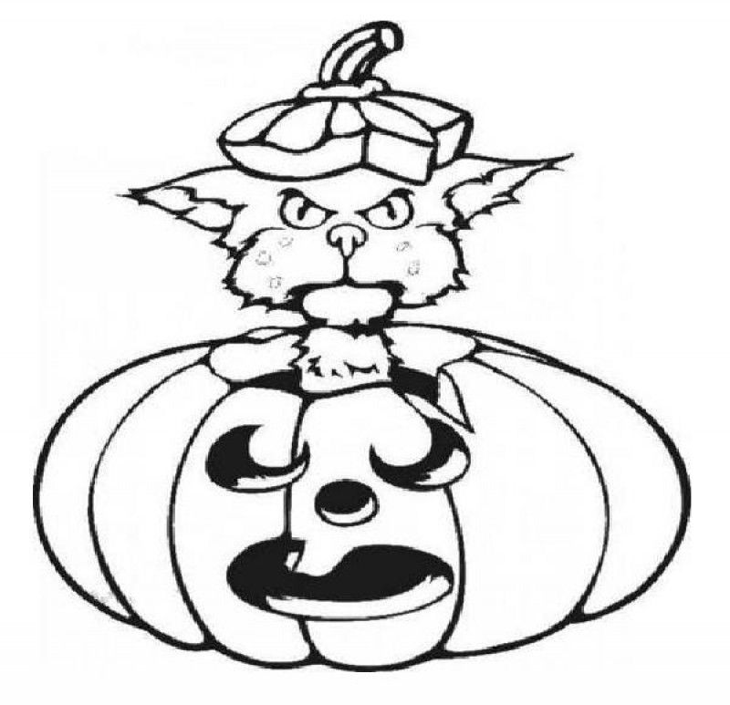 Scary Pumpkin Coloring Pages - HD Printable Coloring Pages