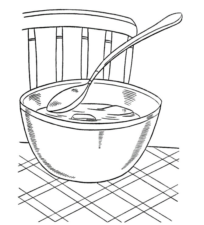 Soup Coloring Pages