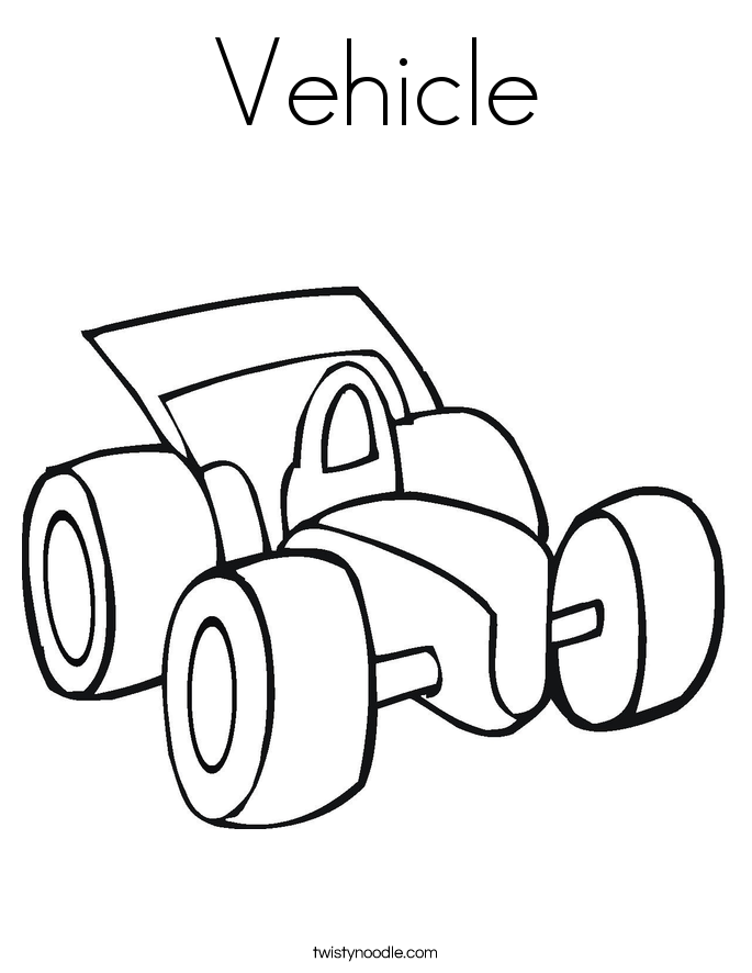 Free Printable Vehicle Coloring Page For Kids | Coloring Pages