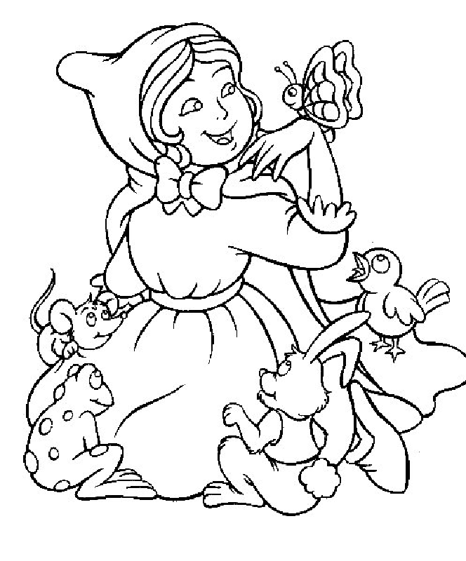 Little Red Riding Hood | Free Printable Coloring Pages 
