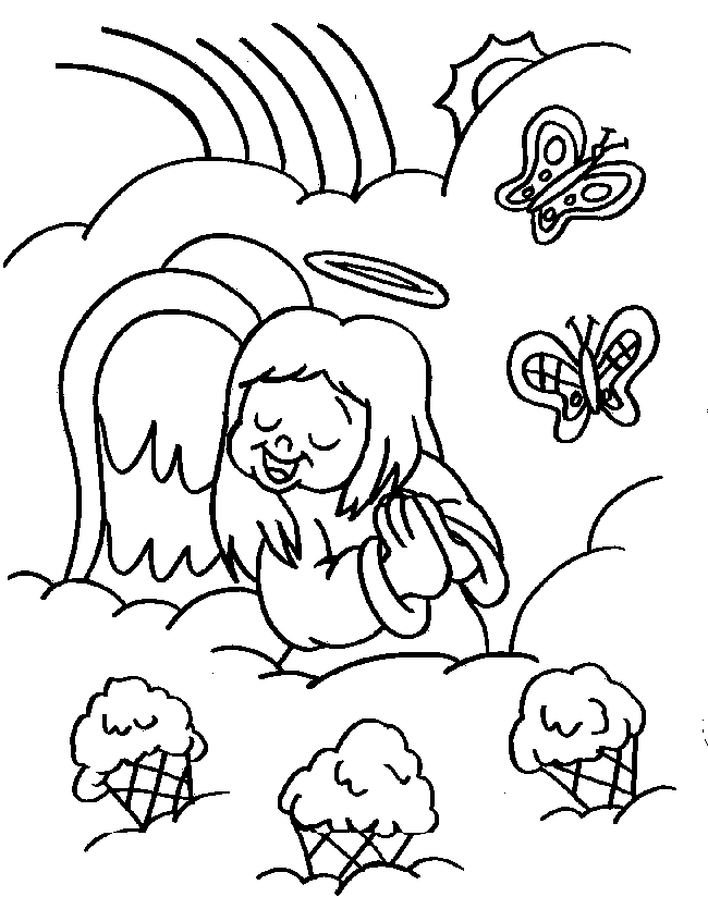 Angel Coloring Pages | Learn To Coloring