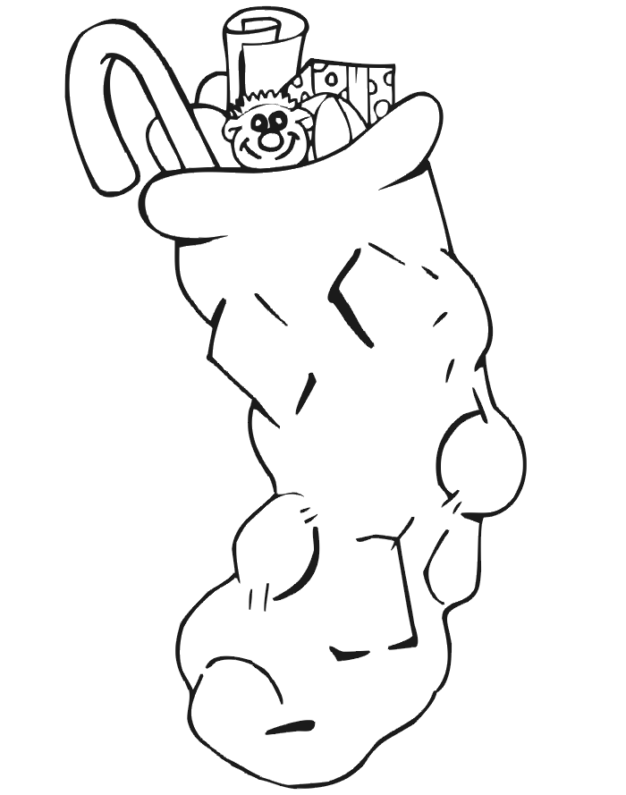 Fireplace And Stocking Coloring Page - Fireplace Coloring Pages 