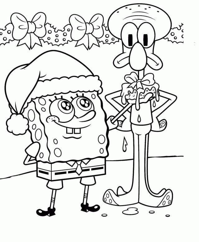 Spongebob Coloring Pages Cartoon Hunting Jellyfish Id 58965 192387 