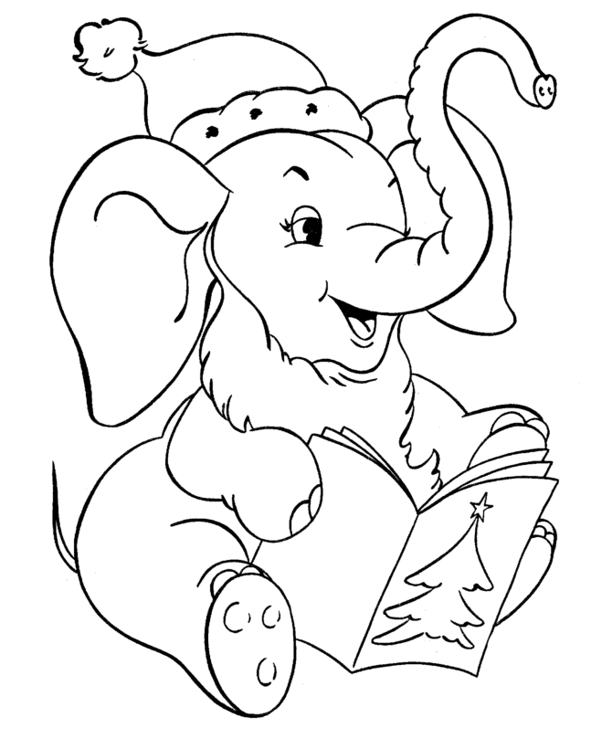 BlueBonkers : Christmas animals Coloring pages - 2