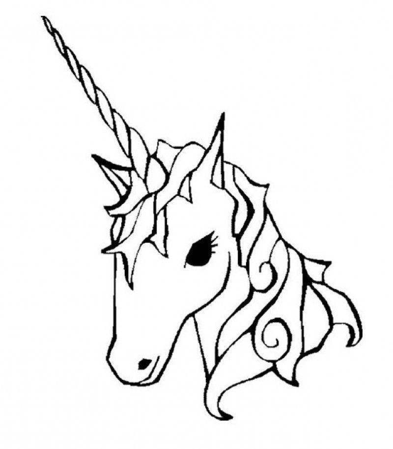 Face Unicorn Coloring Pages - Kids Colouring Pages - Coloring Home