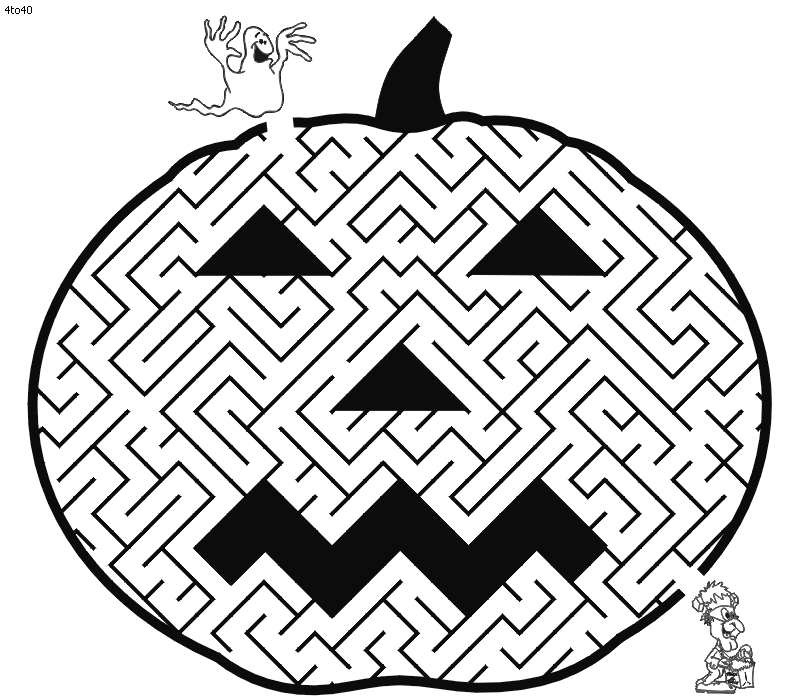Halloween Coloring Pages, Halloween Top 40 Coloring Pages 