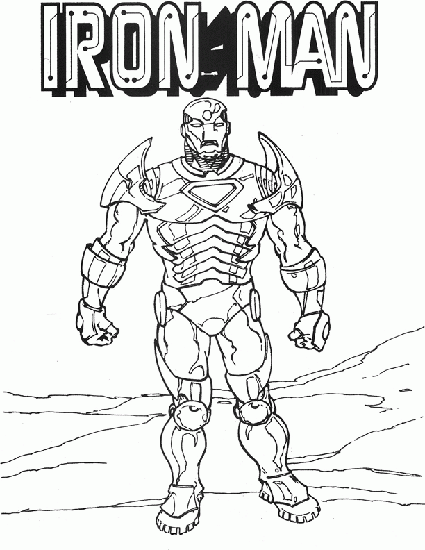 ironman 5 Colouring Pages (page 2)