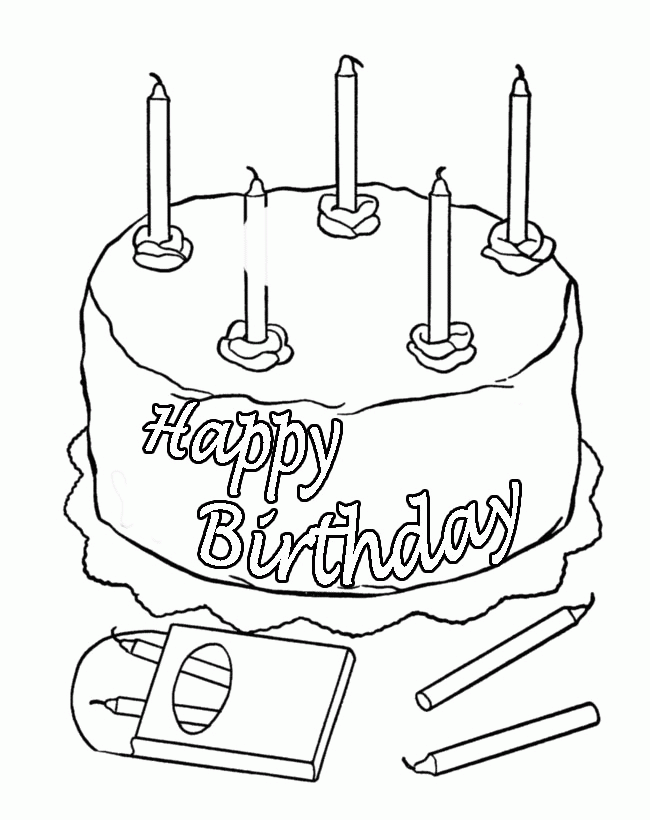 Inflatable Birthday Candles Coloring Pages - Birthday Coloring 