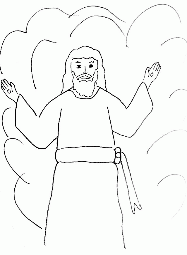 Bible Story Coloring Page Lord Jesus is Coming Again | Free Bible 