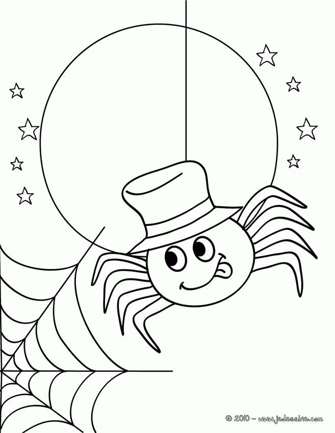 Halloween Spider Coloring Pages - Coloring Home
