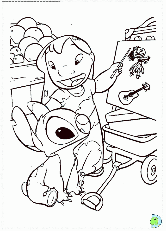 Lilo and Stitch coloring page