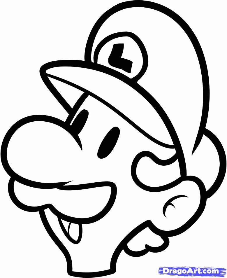 Luigi Easy, Step By Step, Video Game Characters, Pop Coloring Home