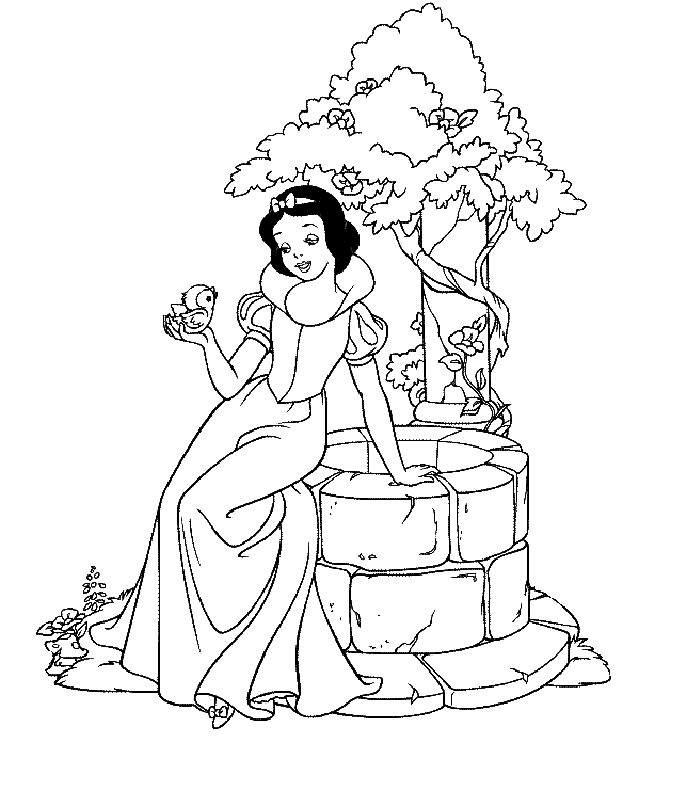 snow white coloring pages | Creative Coloring Pages
