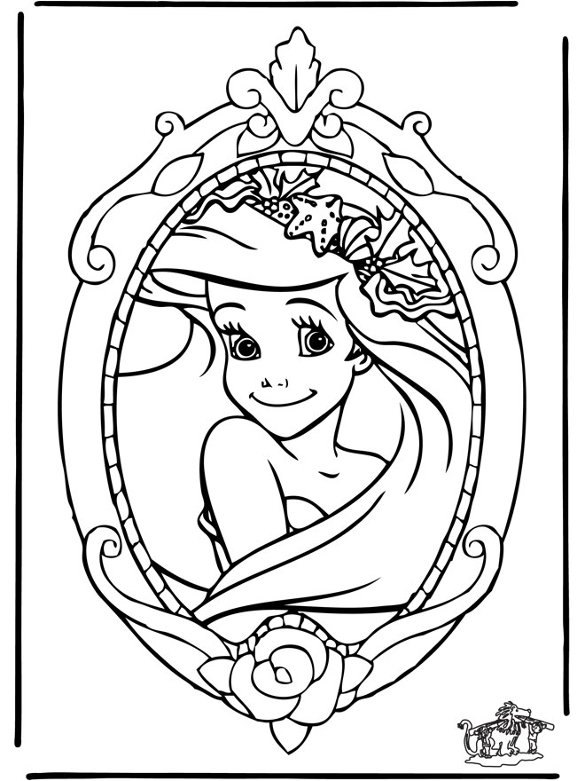 And Print Ariel The Little Mermaid Easter Disney Coloring Pages 