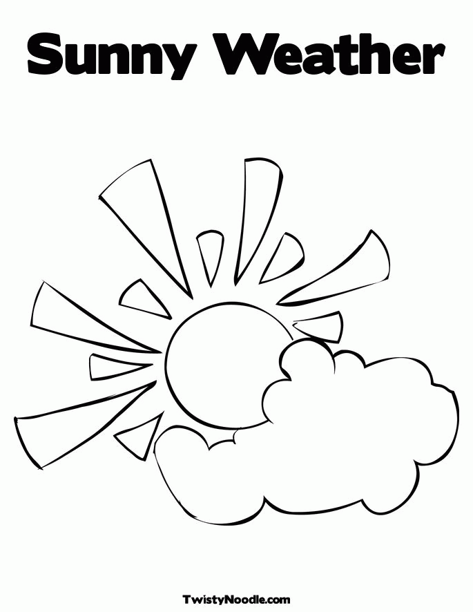 Weather Pictures Colouring Pages (page 2) - Coloring Home