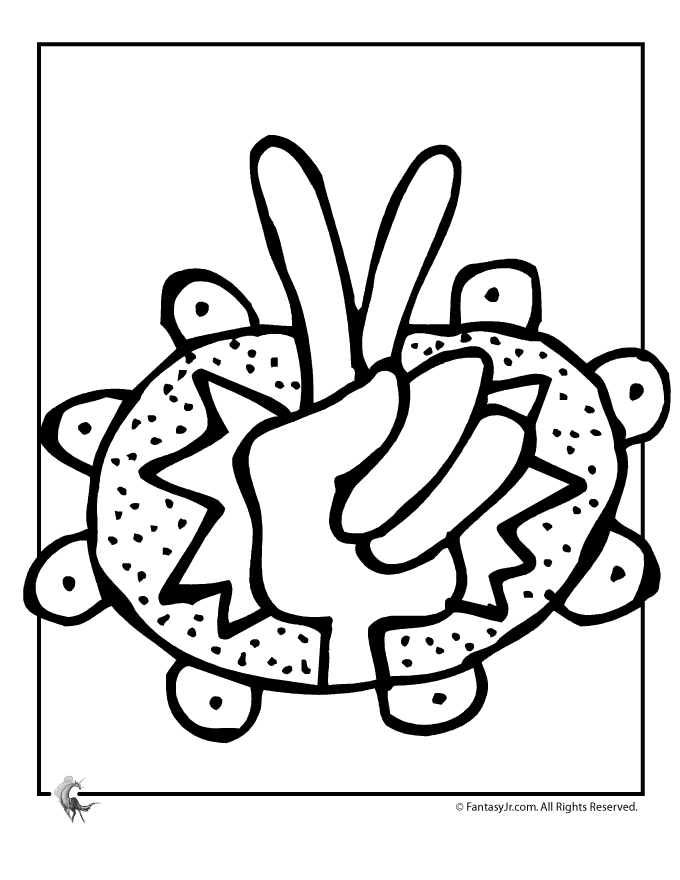 hand peace sign Colouring Pages (page 3)