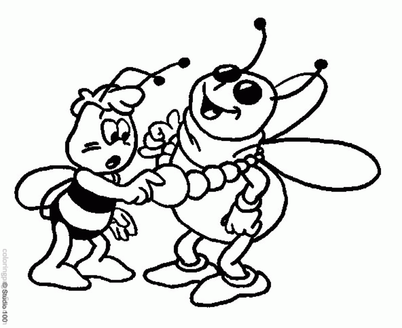 Maya The Bee Coloring Pages 16 | Free Printable Coloring Pages 